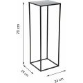 Květinový stojan Charr 70 cm černý