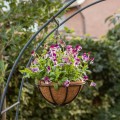 Závěsný květináč Loft 25 cm černý/hnědý