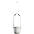 Závěsný květináč AERA HANG 17,9 cm krémový