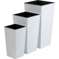 Plastový květináč Porto Riflo 57x29,5x29,5 cm bílý