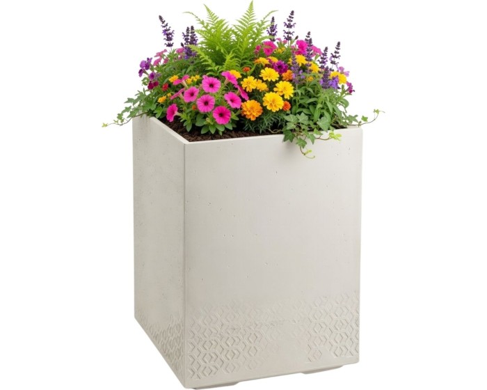 Květináč na kolečkách BETONIQUE 60x40 cm beton béžový