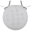 Oboustranný podsedák na židli DUO 38 cm šedý/stříbrný