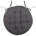 Oboustranný podsedák na židli DUO 38 cm šedý/stříbrný