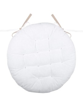 Oboustranný podsedák na židli DUO 38 cm světle béžový/ecru