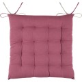 Oboustranný podsedák na židli DUO 40x40 cm fialový/béžový