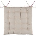 Oboustranný podsedák na židli DUO 40x40 cm fialový/béžový