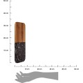 Krájecí prkénko PREPPY 38x18 cm z masivu/černý mramor 