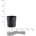 Květináč s podmiskou AZALEA 17,5 cm černý beton 