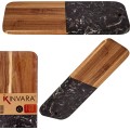 Krájecí prkénko PREPPY 38x18 cm z masivu/černý mramor 