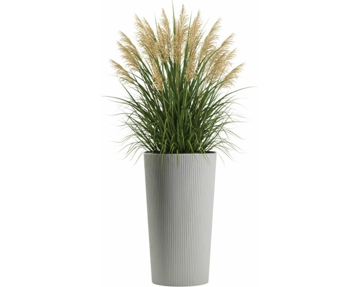 Květináč URBANIKA ECO Wood 46,6x25,5 cm šedý