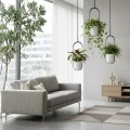 Závěsný květináč AERA HANG 17,9 cm krémový