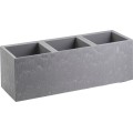 Květináč na kolečkách BETONIQUE 90x30 cm šedý beton