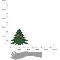Sada 4 ks vánočních obalů na příbor TREE zelená