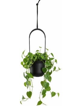 Závěsný květináč AERA HANG 17,9 cm černý