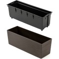 Plastový květináč Bouquet Riflo 56x19 cm mokka