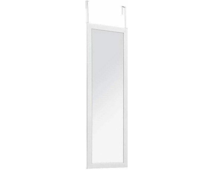 Závěsné zrcadlo na dveře HAGGY 110x36 cm bílé 