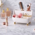 Organizér na kosmetiku Luxe bílý/zlatý
