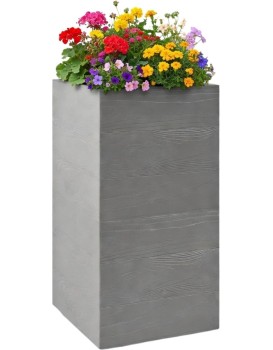 Květináč na kolečkách BETONIQUE 30x60 cm šedý