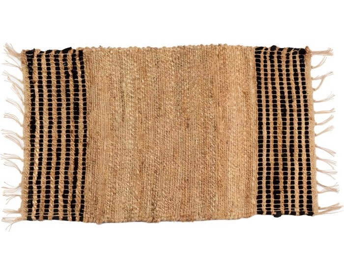 Jutový koberec FRINGE 60x90 cm béžový
