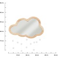 Dětské zrcadlo CLOUD hnědé 