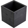Květináč na kolečkách BETONIQUE 30x30 cm černé dřevo