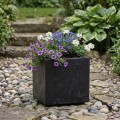 Květináč na kolečkách BETONIQUE 30x30 cm beton černý
