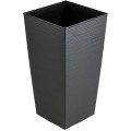 Plastový květináč Porto Riflo 67,7x35x35 cm černý