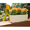 Balkonový truhlík BOUQUET 56 cm bílý