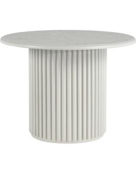 Kulatý odkládací stolek ROMA 60 cm šedý