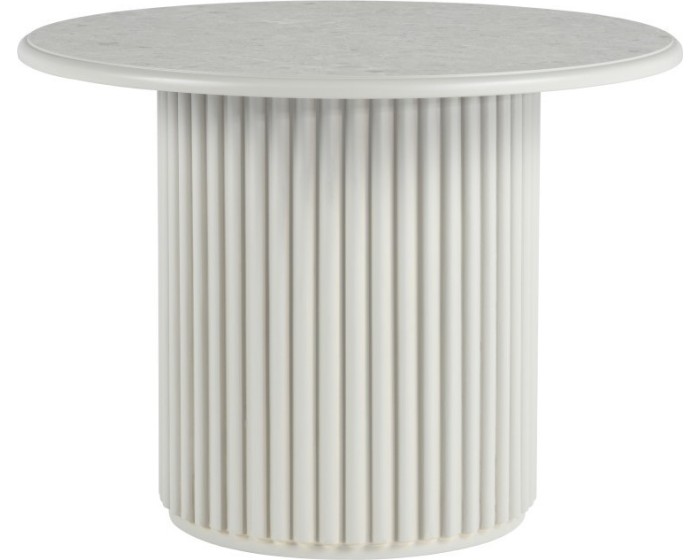 Kulatý odkládací stolek ROMA 60 cm šedý