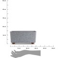 Truhlík s nožičkami Salvia 28,5x17 cm textil šedý
