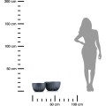 Sada 2 květináčů STRIPPED ECO antracitová