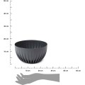 Květináč STRIPPED ECO 24 cm antracitový