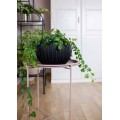 Květináč STRIPPED ECO 24 cm antracitový
