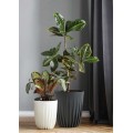 Květináč STRIPPED ECO V 30 cm antracitový
