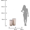 Sada 2 květináčů STRIPPED ECO Latte