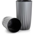 Květináč STRIPPED ECO II 30 cm šedý