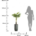Květináč STRIPPED ECO III 25 cm šedo-zelený