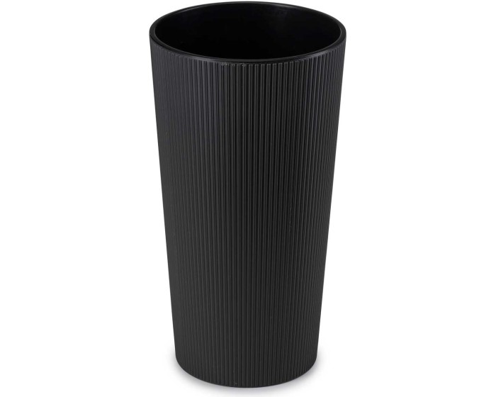 Plastový květináč URBANIKA ECO 36,4x19,6 cm černý