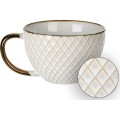Keramický hrnek Queen 400 ml III zlatý/bílý