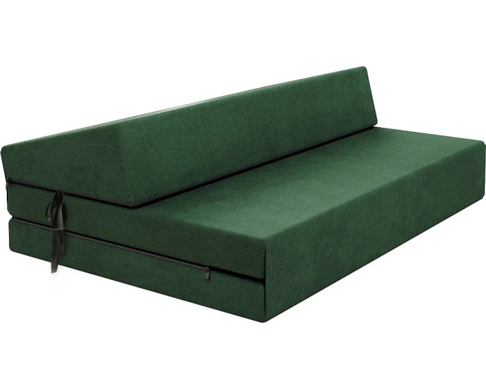 Skládací matrace a pohovka SUZI COMFORT TRINITY 121 cm láhvově zelená