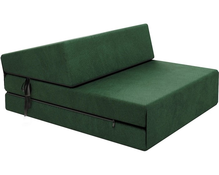 Skládací matrace a pohovka SUZI MINI TRINITY 71 cm láhvově zelená