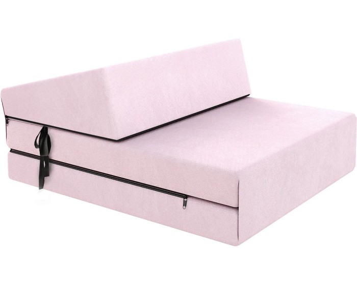 Skládací matrace a pohovka SUZI MINI TRINITY 71 cm pudrově růžová