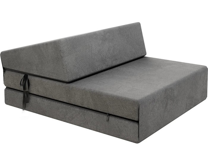 Skládací matrace a pohovka SUZI MINI TRINITY 71 cm tmavě šedá
