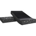Matrace pro psy SLOOKE 101x55x4 cm šedá/stříbrné tlapky