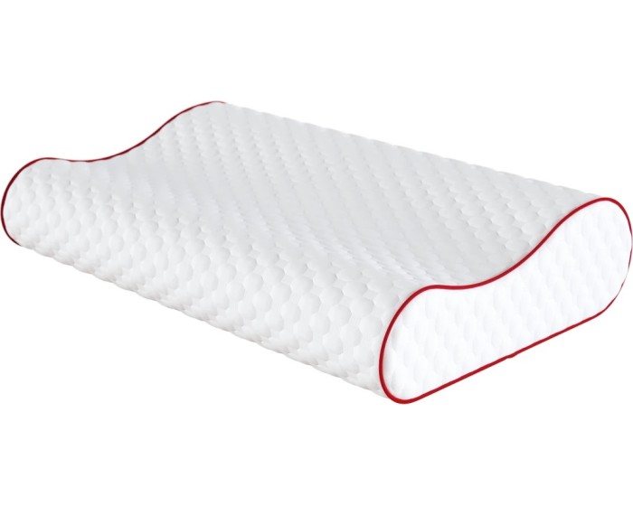 Ergonomický polštář COMO POINT 50x33 cm bílý