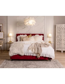 Čalouněná postel Elegante se zvedacím roštem Paris vínová