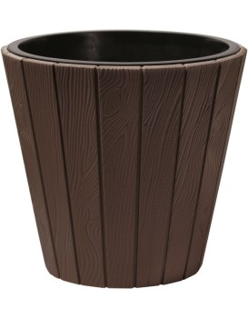 Květináč z prken Woode hnědý