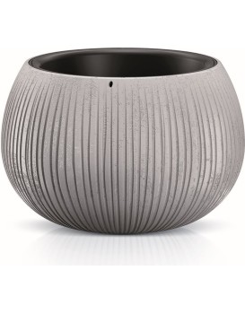 Obal na květináč s vkladem Bowl šedý