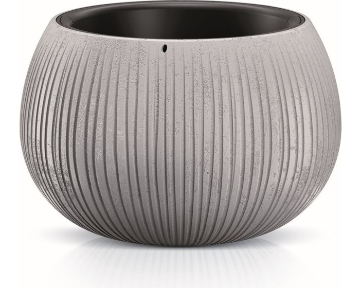 Obal na květináč s vkladem Bowl šedý